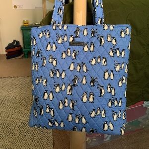 Vera Bradley Playful Penguins tote bag